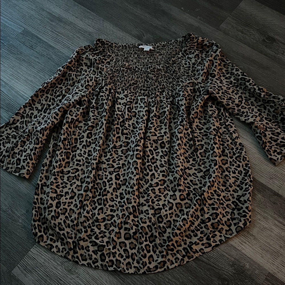 Beachlunchlounge Leopard Print Blouse